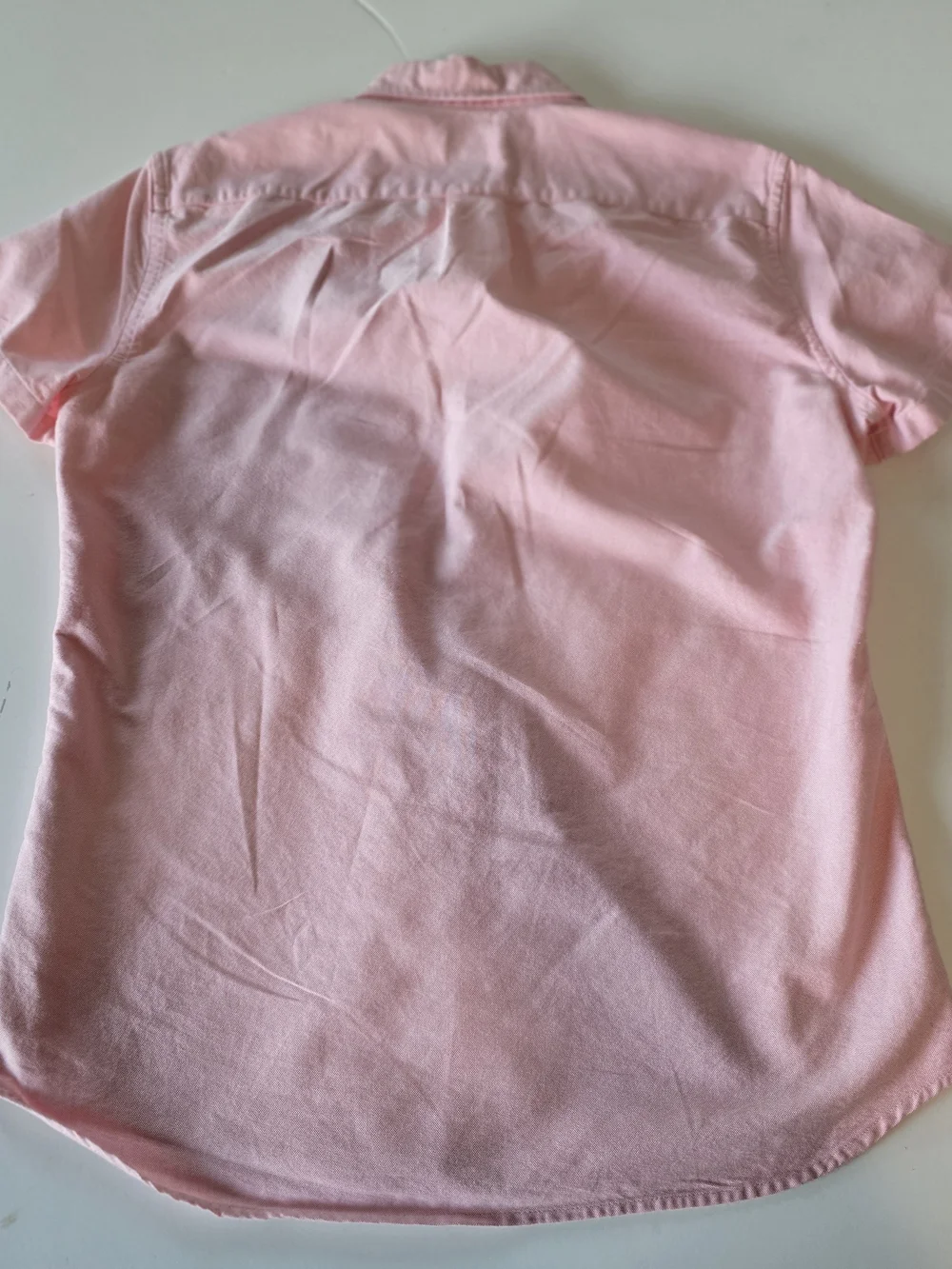 J. Crew Men's FLEX oxford Slim Light Pink Short-Sleeve Button-Down Shirt